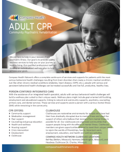 Adult CPR Flyer