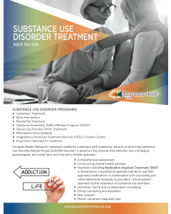 Substance Use Disorder Treatment Flyer