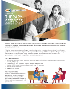 Outpatient Therapy Services Flyer