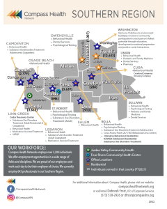 Southern Region Map Flyer