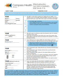 Metabolic Screening Results Flyer