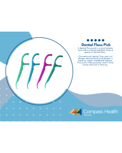 Dental Floss Pick Postcard