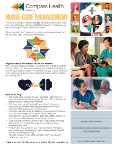 Healthcare Home - Nurse Care Management Flyer