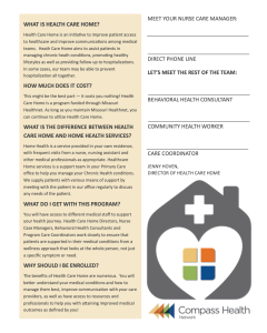 Healthcare Home - Primary Care Flyer