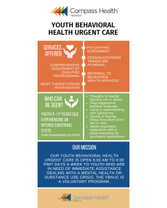 Youth BHUC Rack Card