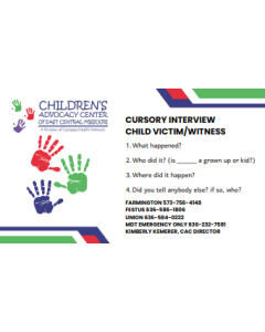 CAC Cursory Interview Cards
