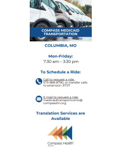 Compass Medicaid Transportation Rack Card