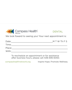 Eastern Dental Appointment Business Cards
