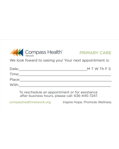 Eastern Primary Care Appointment Business Cards