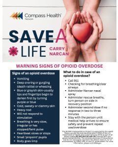 Narcan Save A Life Flyer