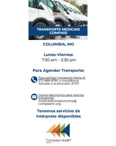 Compass Medicaid Transportation Spanish Rack Card